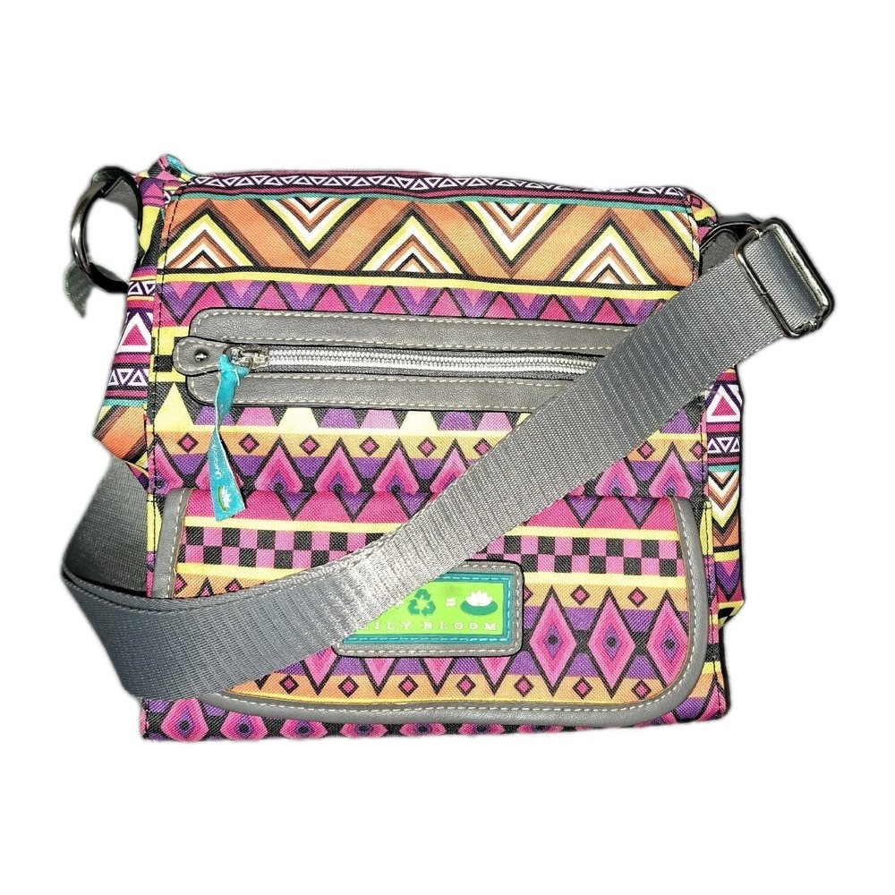LILY BLOOM Cameron Crossbody Tablet Case PURSE Tribal Bag Recycled Eco